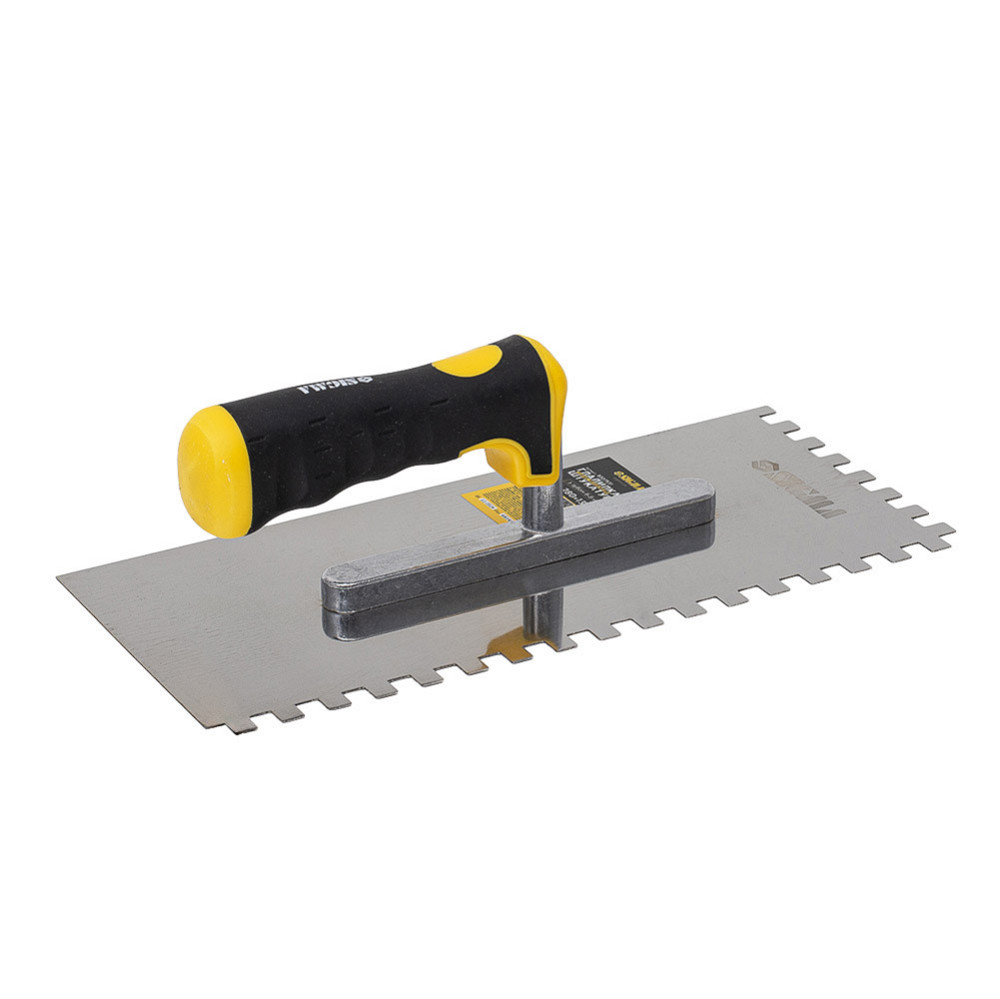 Гладилка неіржавка штукатурна Profi 280×130 мм з зубом 8 × 8 мм SIGMA (8327531) Київ - фото 2