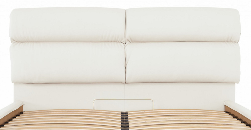 Кровать Двуспальная Oxford Comfort 160 х 190 см Fly 2200 С подъемным механизмом и нишей для белья Белый Днепр - изображение 14