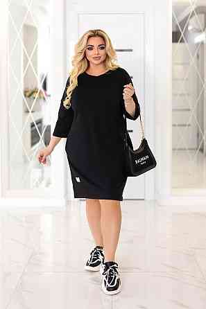 Женское платье оптом Lelitt Батал 54-56, Черный Киев