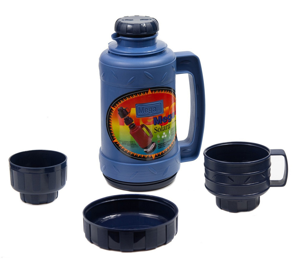 Термос Mega SO100CDBS 1 л, синій Київ - фото 3