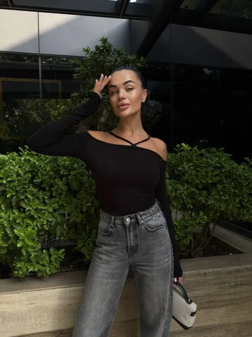 Жіночий лонгслів з відкритими плечима Одеса - фото 20