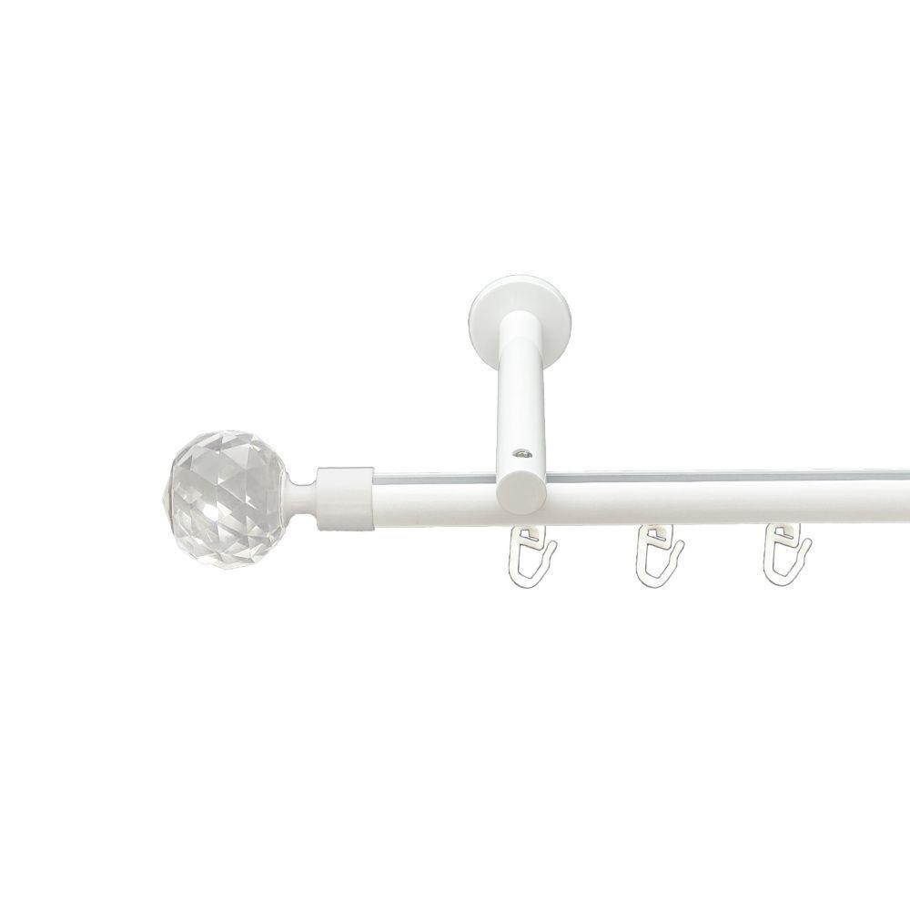 Карниз Orvit Люміера металевий однорядний циліндр+профіль (16 см) профільна труба  Арктіс 19 мм 200 см Львов - изображение 1