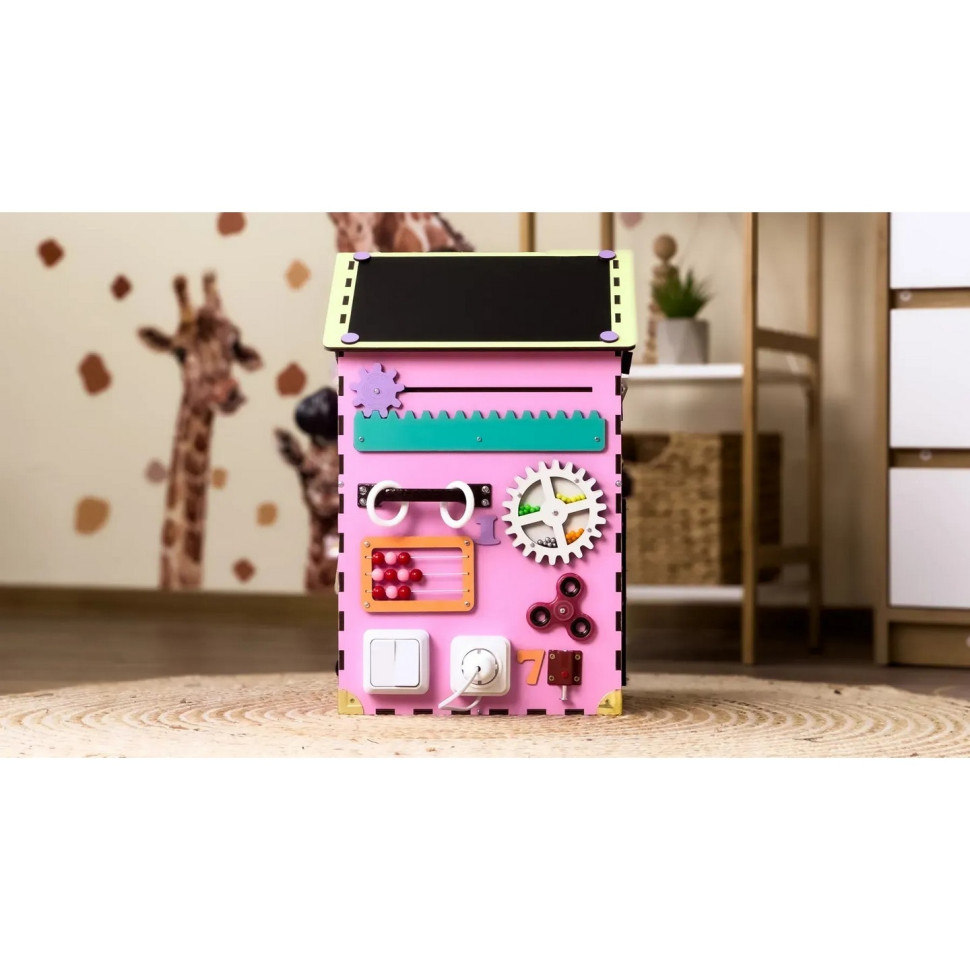 Розвиваюча іграшка Бізікуб "Будинок" TG200111 рожевий, 55х30х30 см Вінниця - фото 6