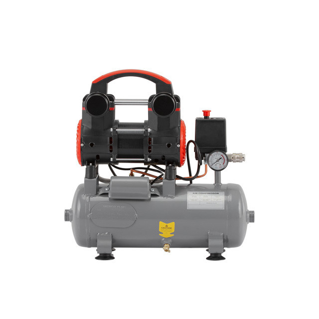 Компресор, 9 л, 0,75 кВт, 230 В, 8 aтм, 200 л/хв, 1400 об/хв,  безмасляний, 2 циліндри, 63 дБ INTERTOOL PT-0015 Киев - изображение 3