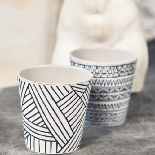 Вазон Деко зі вставкою 13*12,5см білий Етно Алеана Житомир - фото 5