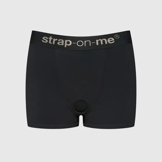 Шорты с фиксацией дилдо Strap-On-Me Harness Lingerie Allure - L - Black Львов