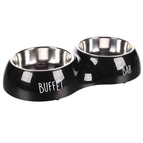 Flamingo Divar Duo Dinner ФЛАМІНГО БАР БУФЕТ подвійна миска на підставці для собак і котів Київ