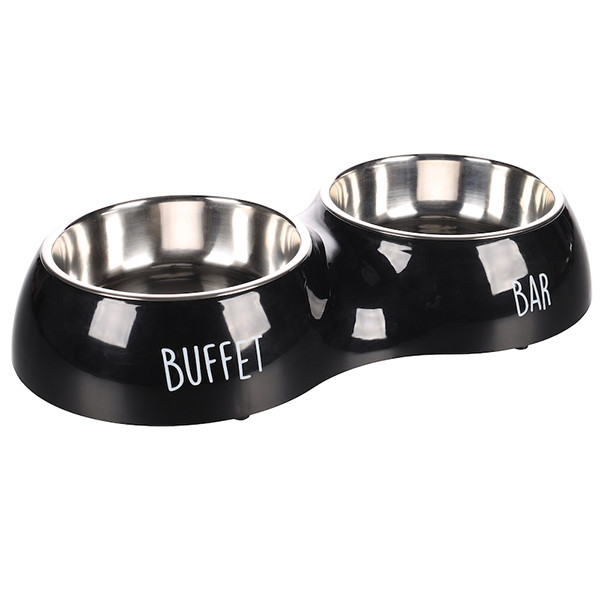 Flamingo Divar Duo Dinner ФЛАМІНГО БАР БУФЕТ подвійна миска на підставці для собак і котів Київ - фото 1