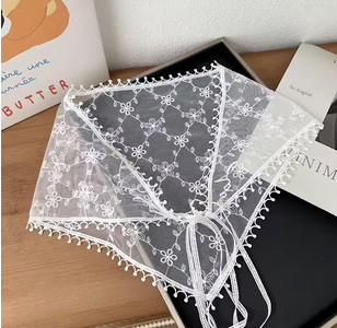 Косинка на голову жіноча біла Київ - фото 1