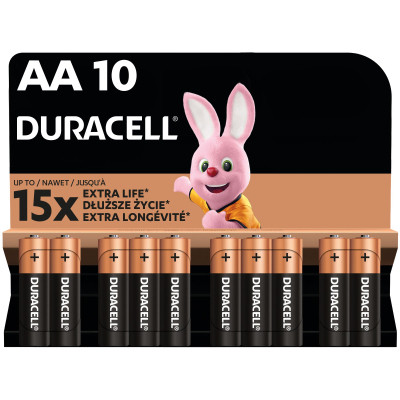 Батарейка Duracell AA лужні 10 шт. в упаковці (5002508/5006461) Винница - изображение 1