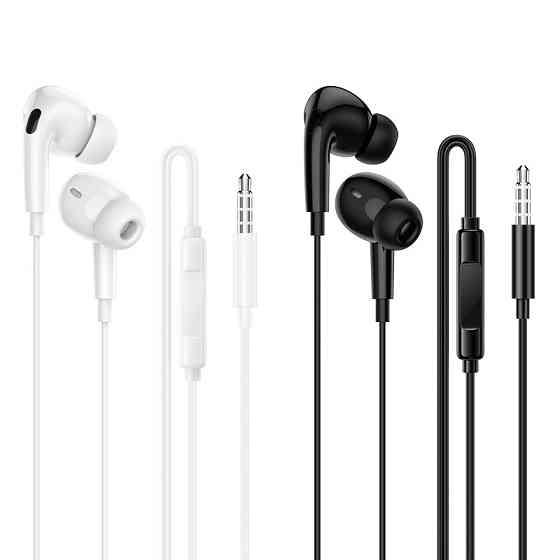Наушники BOROFONE BM100 Pro Fuente universal earphones with microphone Black Одеса