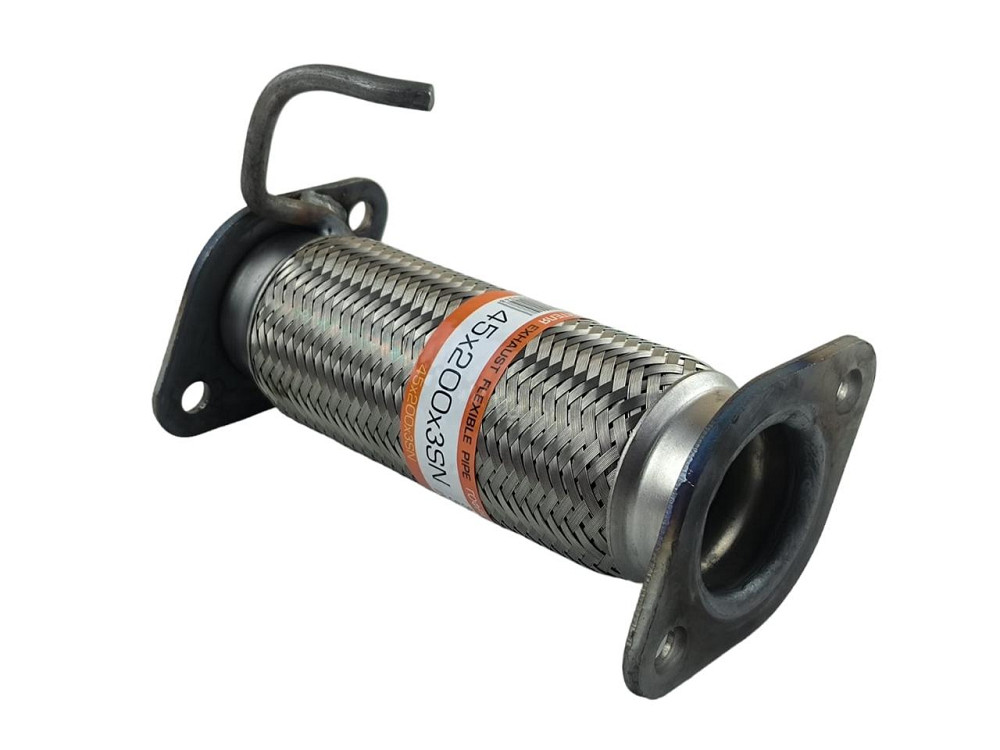 Гофра 45x200-3SN (3-х слойная) с фланцами Lanos 1,4 глушителя Мукачево - изображение 2