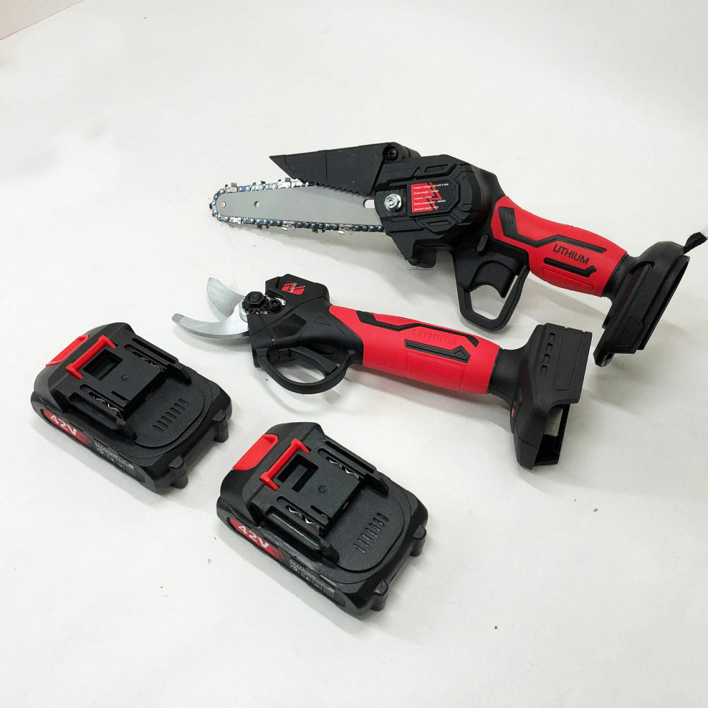 Садовая аккамуляторная пила KRAFFTEC 2в1 36V 4АР, Пила для чистки сада, Мощная садовая пилка EC-18 Львов - изображение 10