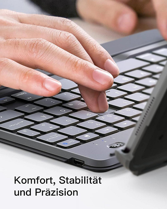 Фирменный защитный чехол-клавиатура INATECK для iPad 10.2 (2019/20/21) / pro10.5 (2017) / Air 10.5 Днепр - изображение 6