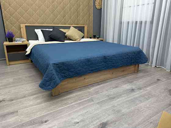 Покрывало двустороннее Decorator Microfiber куб 215x240 см синий с бежевым (85-144) Киев