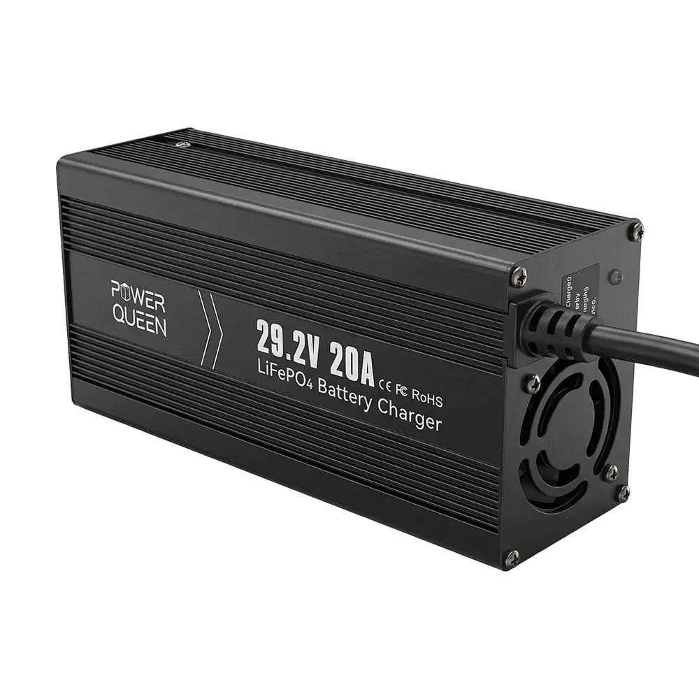 Зарядний пристрій для акумуляторних батарей LiFePO4 29.2V/20A Power Queen P24V20A-BCHA-MINI-X (44-00530) Київ - фото 11