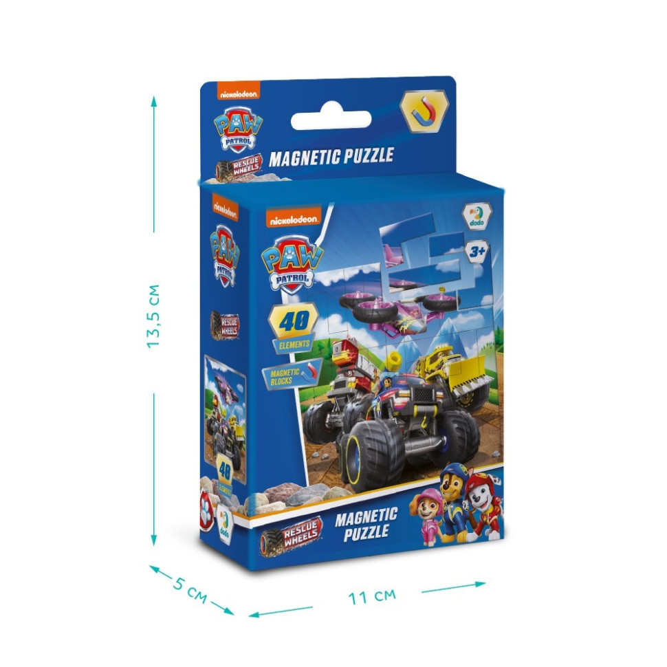 Дитячий магнітний пазл "Колеса" 200650, 40 елементів Вінниця - фото 3