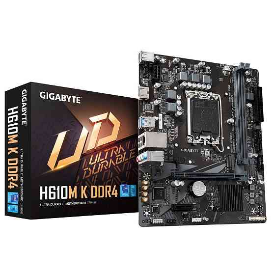 Материнська плата Gigabyte H610M K DDR4 Socket 1700 ( Для настільного ПК ) Харків