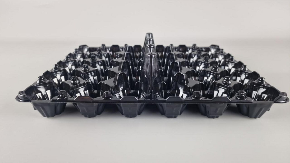 Упаковка для куриных яиц 30 ячеек низ черная (50 шт) Харьков - изображение 1