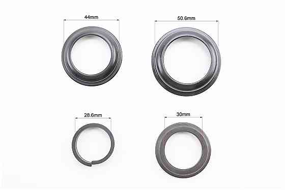 Кермова колонка 1-1/8"x1-1/4" (44/28,6x50.6/30мм) безрізьбової вилки, напівінтегровані, чорні H-100 Київ