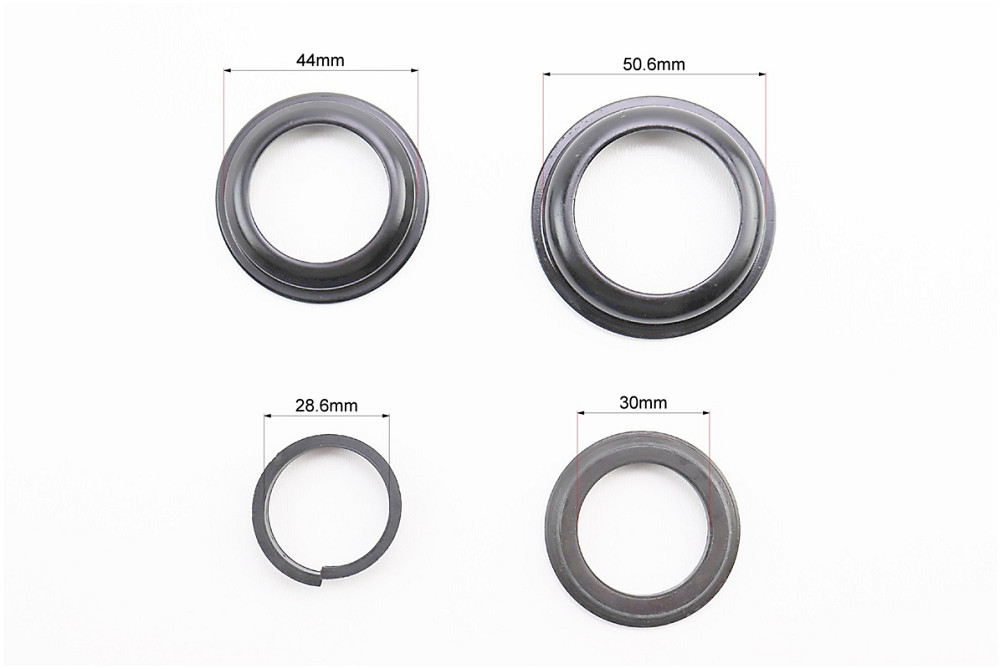 Кермова колонка 1-1/8"x1-1/4" (44/28,6x50.6/30мм) безрізьбової вилки, напівінтегровані, чорні H-100 Київ - фото 3