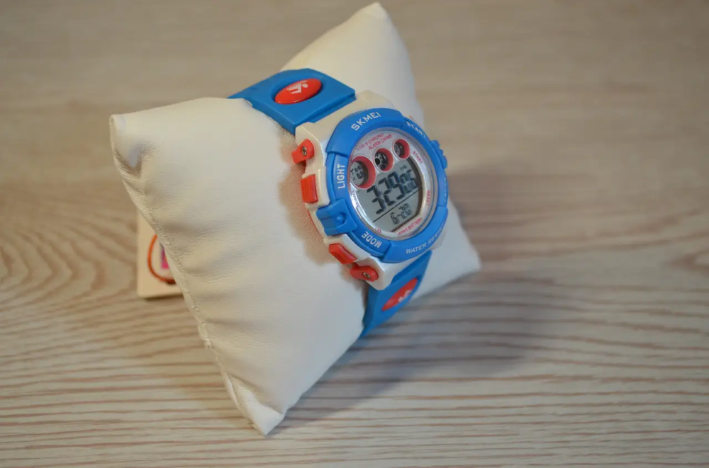 Дитячий спортивний наручний годинник Skmei 1451 Білий з блакитним Київ - фото 7