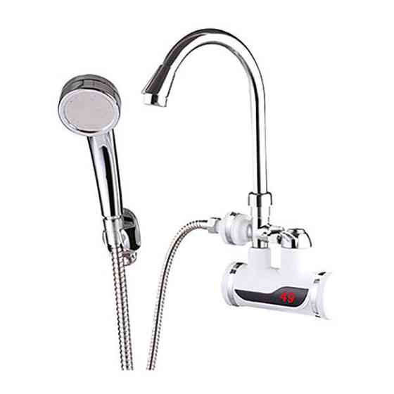 Проточний водонагрівач Zerix ELW08-EW 3,3 кВт настінний з душем та індикатором температури (ZX2788) Чернівці