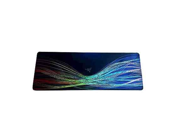 Коврик для мышки 800x300мм RGB волны 2 с боковой прошивкой антискользящее основание ТМ RAZER Киев