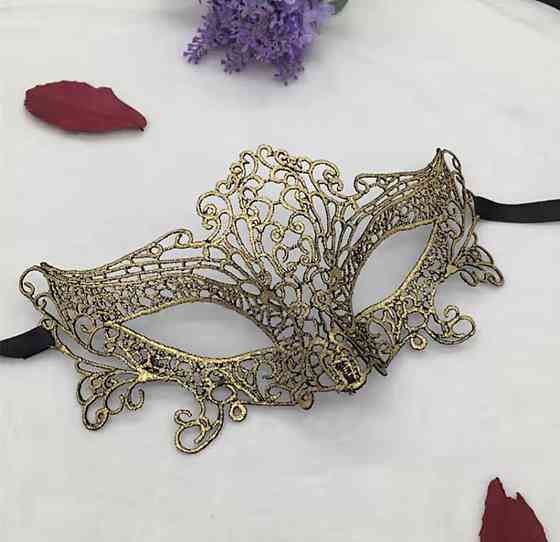 Маска на корпоратив венеціанська one size золотистий Київ