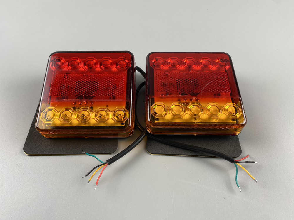 Ліхтар LED квадратний задній для причепів і вантажівок, світлодіодний ліхтар заднього ходу 10 led діодів Мукачево - фото 8