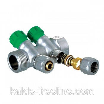 Колектор вентильний Koer для труби 16 мм. на 2 виходи 3\4" Харків - фото 1