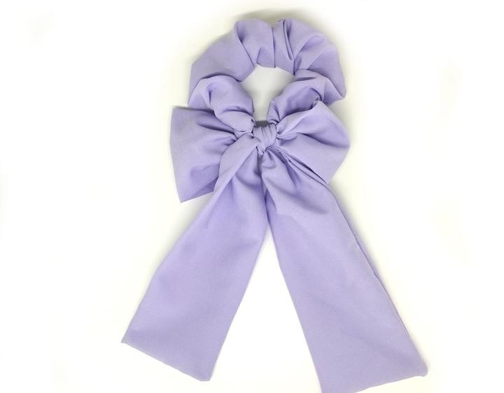 Бант Твіллі на гумці бузковий Київ - фото 1