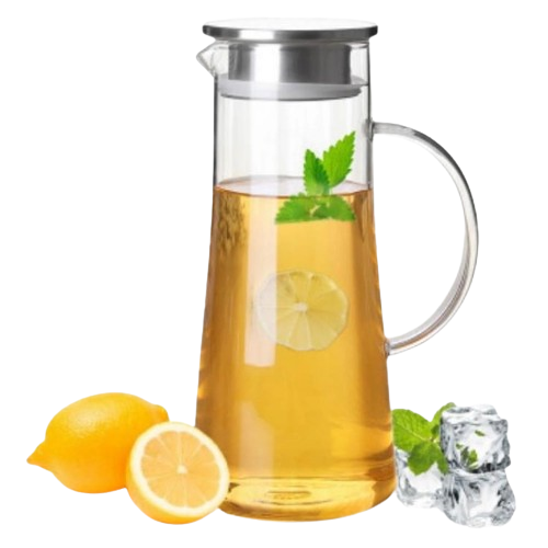 Графін 1200мл із сталевою пробкою та ручкою скло KAMILLE Житомир