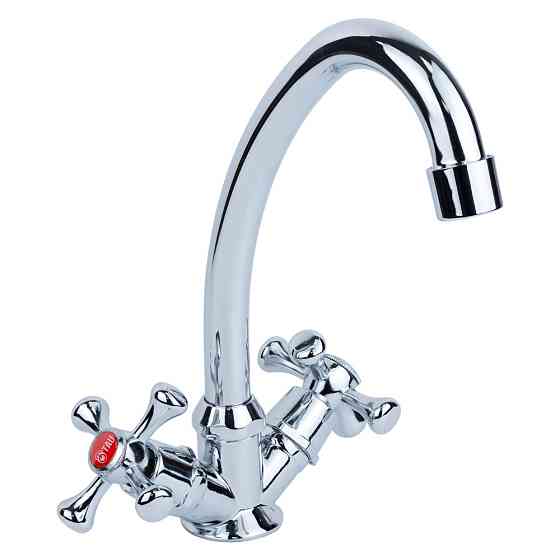 TAU Смеситель s85 ½" для кухни эконом на гайке TAU VN-1B160C (9885100) Київ