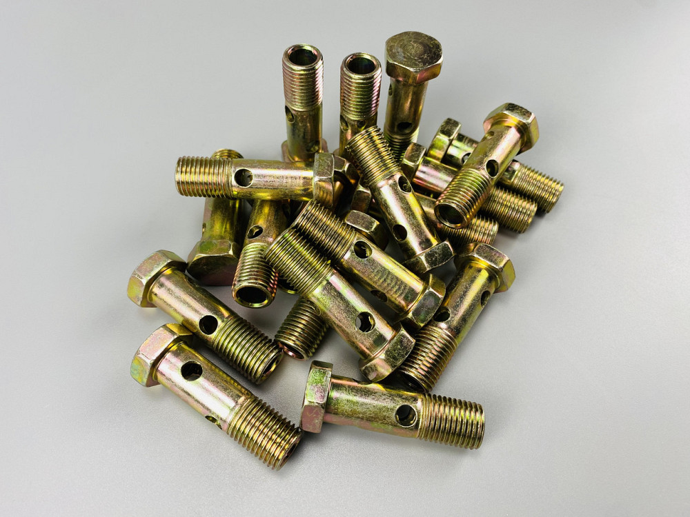 Болт-штуцер M 14 × 1.5 × 50 2 отвори  універсальний Мукачево - фото 7