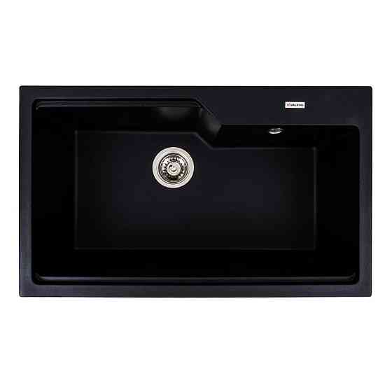 Гранітна мийка для кухні VALESO NIKA 7545 матова Чорний металік Коломыя