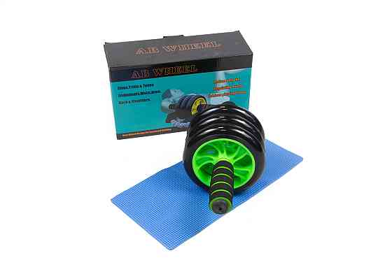 EasyFit Ролик для пресу EasyFit з килимком Зелений (3 колеса) Коломыя