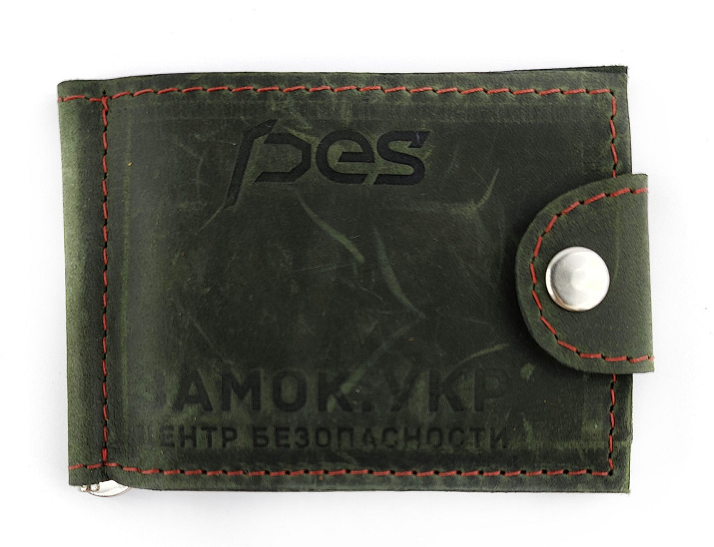 Гаманець PES з натуральної шкіри із затискачем Київ - фото 4