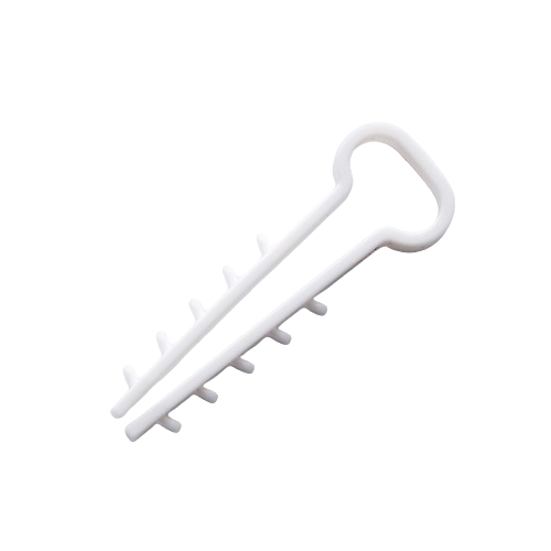 Дюбель-ялинка 6*3мм для плоского кабелю білий 100шт/уп APRO Житомир