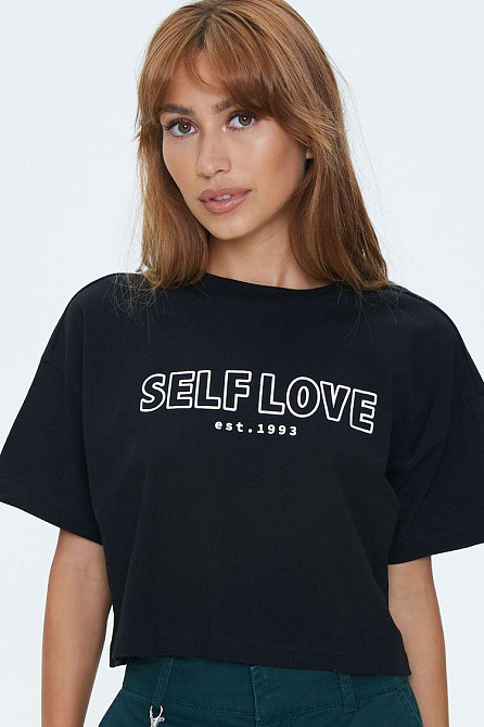 Футболка жіноча з принтом  42 Чорний 2664082601 Дніпро - фото 1