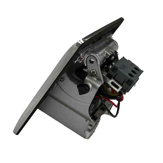 Розетка для пола с заземлением врезная 16А + 2USB (type C+A) 2.4А, IP44, алюминий Днепр