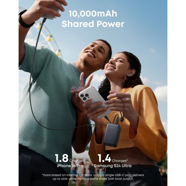Універсальна мобільна батарея Anker Nano 10000 mAh 45 W Black (A1638H11) ( 11326 ) Харьков - изображение 3