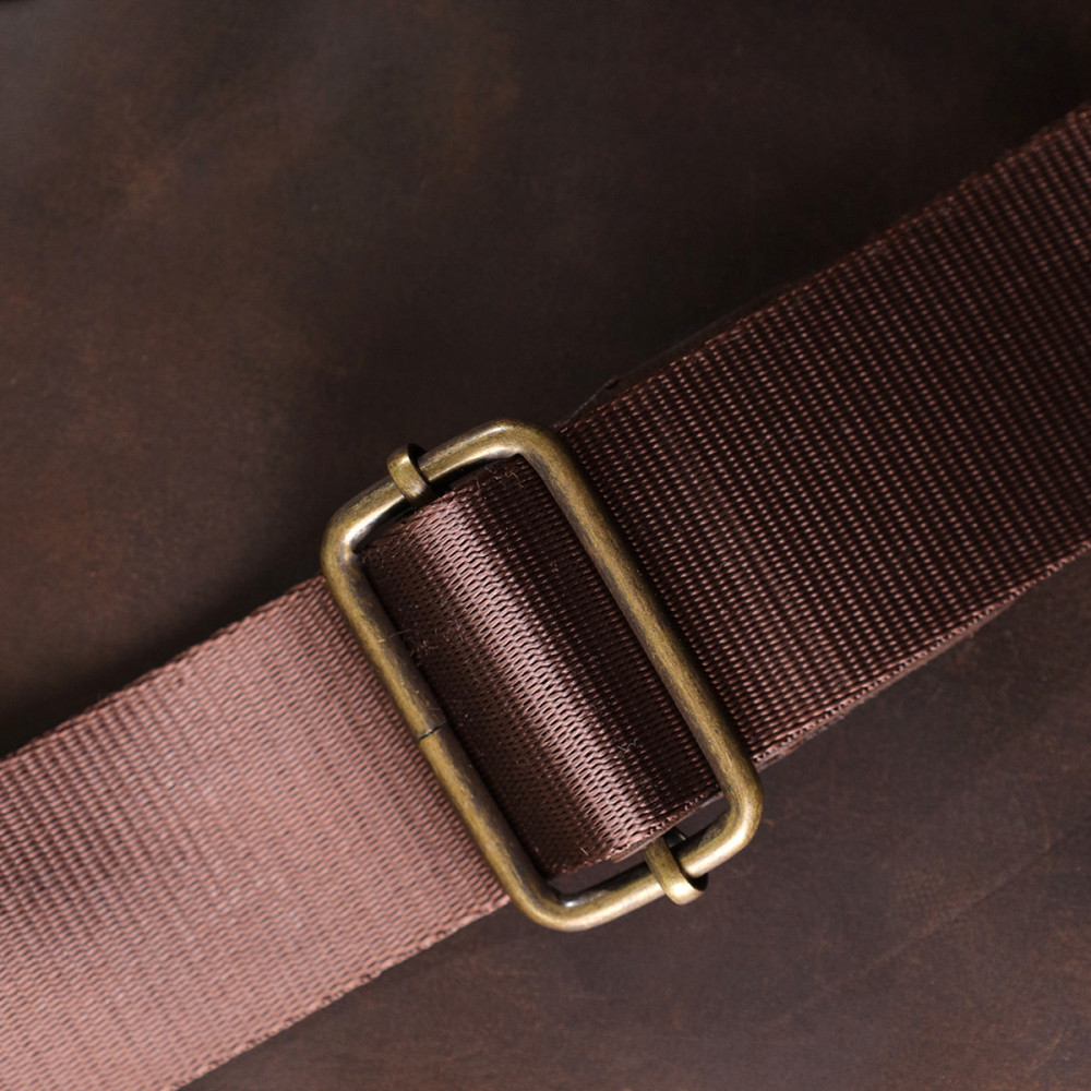 Мужская сумка через плечо из винтажной натуральной кожи Shvigel 20866_1 Коричневый Киев - изображение 1