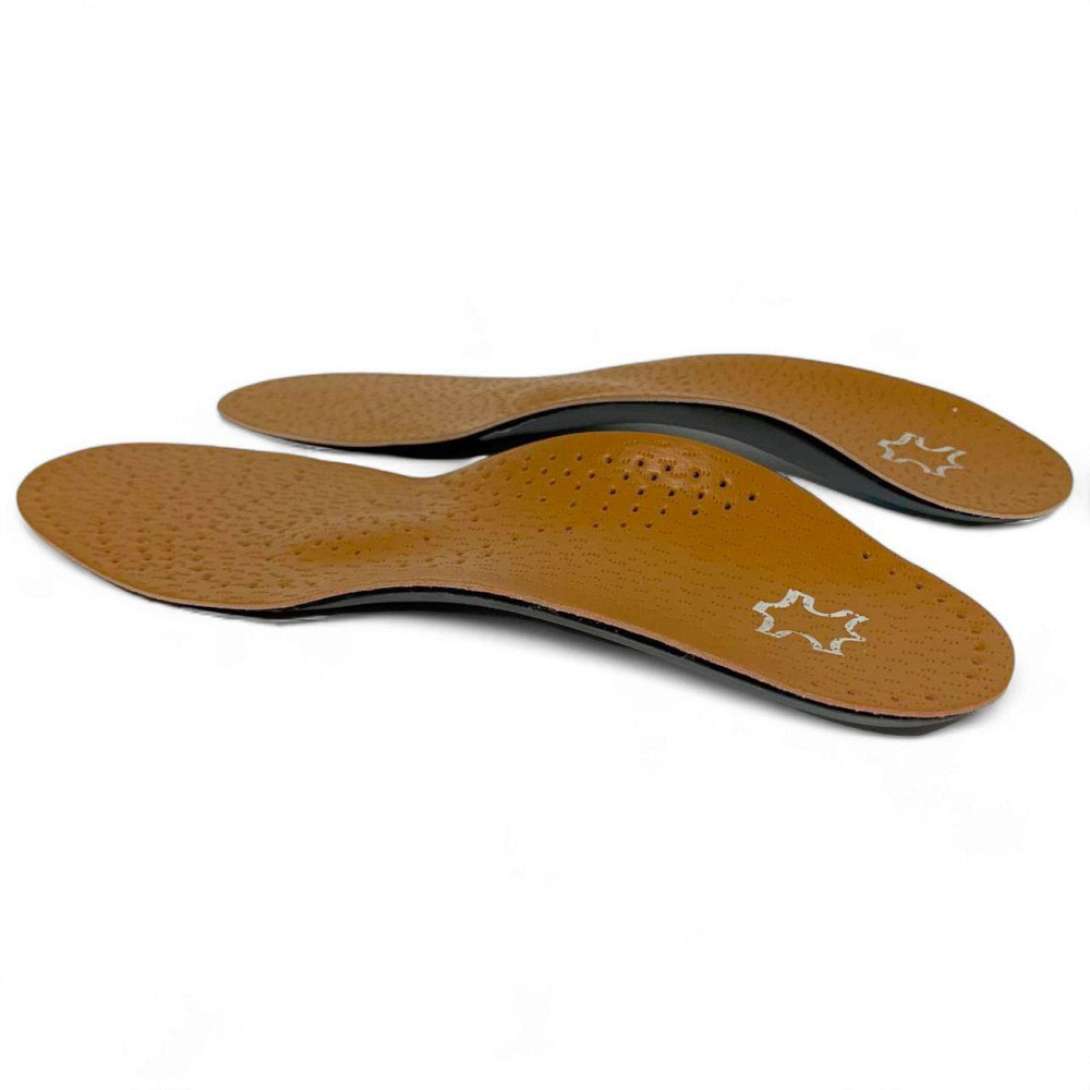 Ортопедические стельки Insoles Health с супинатором, кожаные, анатомические, для поддержки стопы, разные разме Харьков - изображение 3