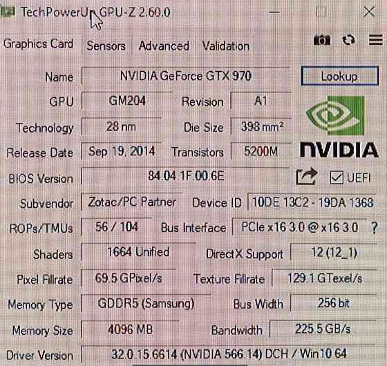 Видеокарта ZOTAC GTX 970 4Gb. AMP Omega. Киев