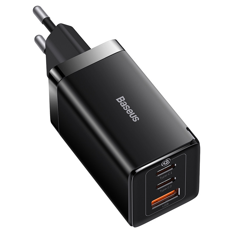 Мережевий зарядний пристрій з кабелем Baseus GaN5 Pro Fast Charger 2C+U 65W  EU  Black(Baseus Xiaobai charging Cable Type-C  to Київ - фото 7