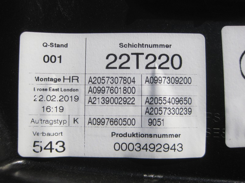 Mercedes-Benz  A2057308004 Склопідйомник задніх правих дверей C-Class W205 Одесса - изображение 3