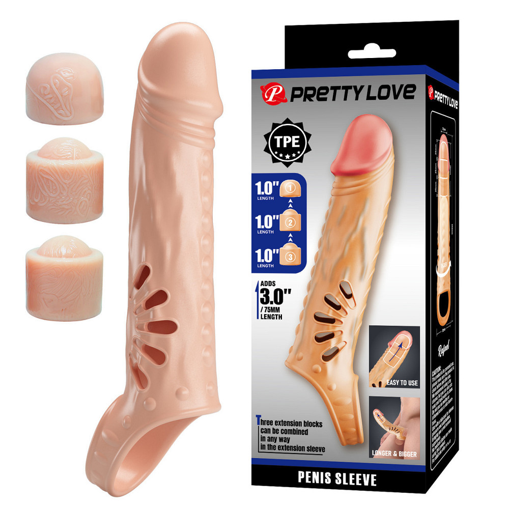 Насадка презерватив Pretty Love - Rafael Penis Sleeve, BI-026270H Sex Aura Київ - фото 1