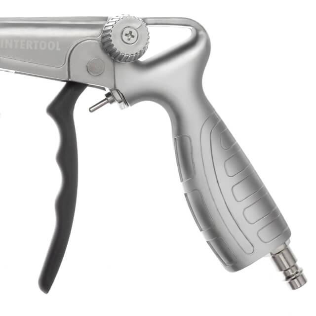 Пістолет для нанесення гравітексу, пневматичний, з гнучкою насадкою INTERTOOL PT-0703 Київ - фото 9