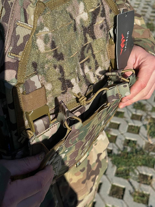 Штурмова армійська yakeda плитоноска з рпс і підсумами комплект плитоноска з РПС Yakeda  зі швидким скиданням   WAR Львів - фото 8